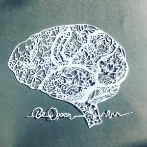 Brain Papercut Art