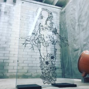 Uninhibited - Large original paper cut art
