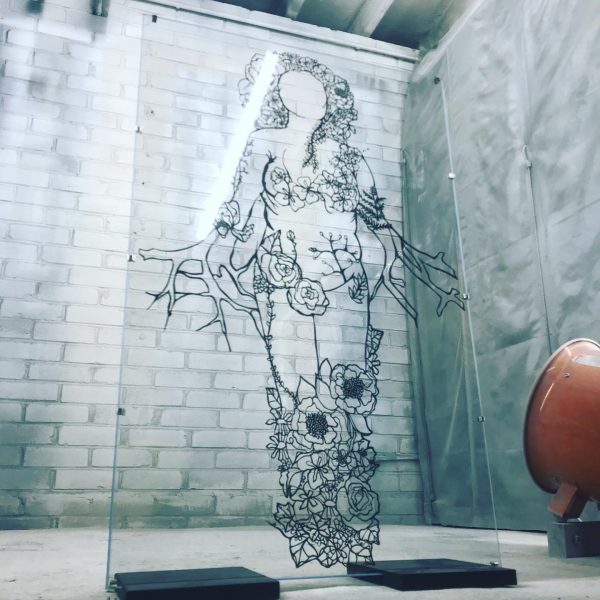 Uninhibited - Large original paper cut art